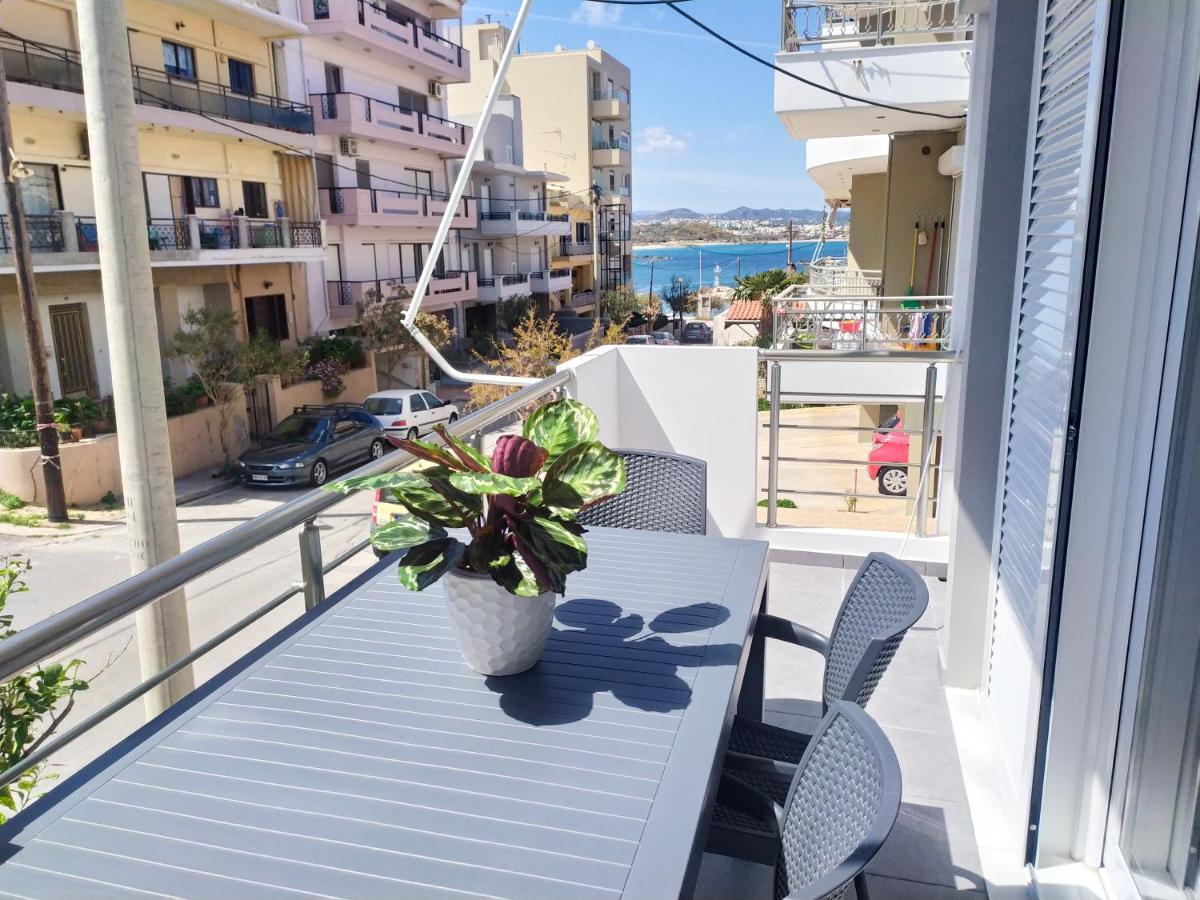 Sea Side View Home Steps From The Beach & City Chania  Exterior foto
